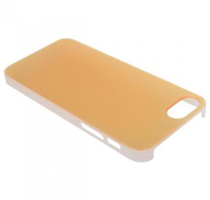 tutti - two-tone translucent hardshell case for iphone 5  (yellow/white)